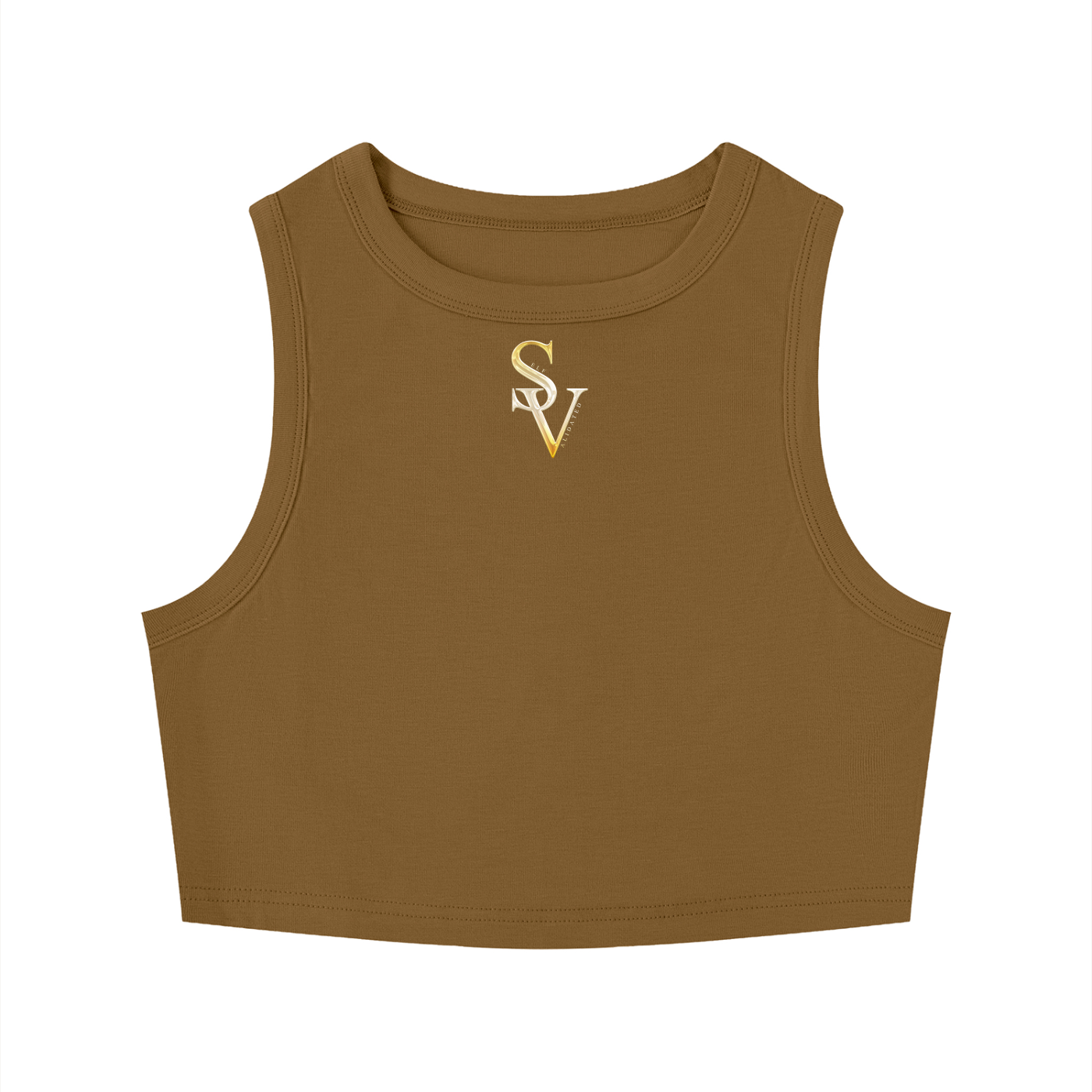 Women's Tight Crewneck Crop Tank Top