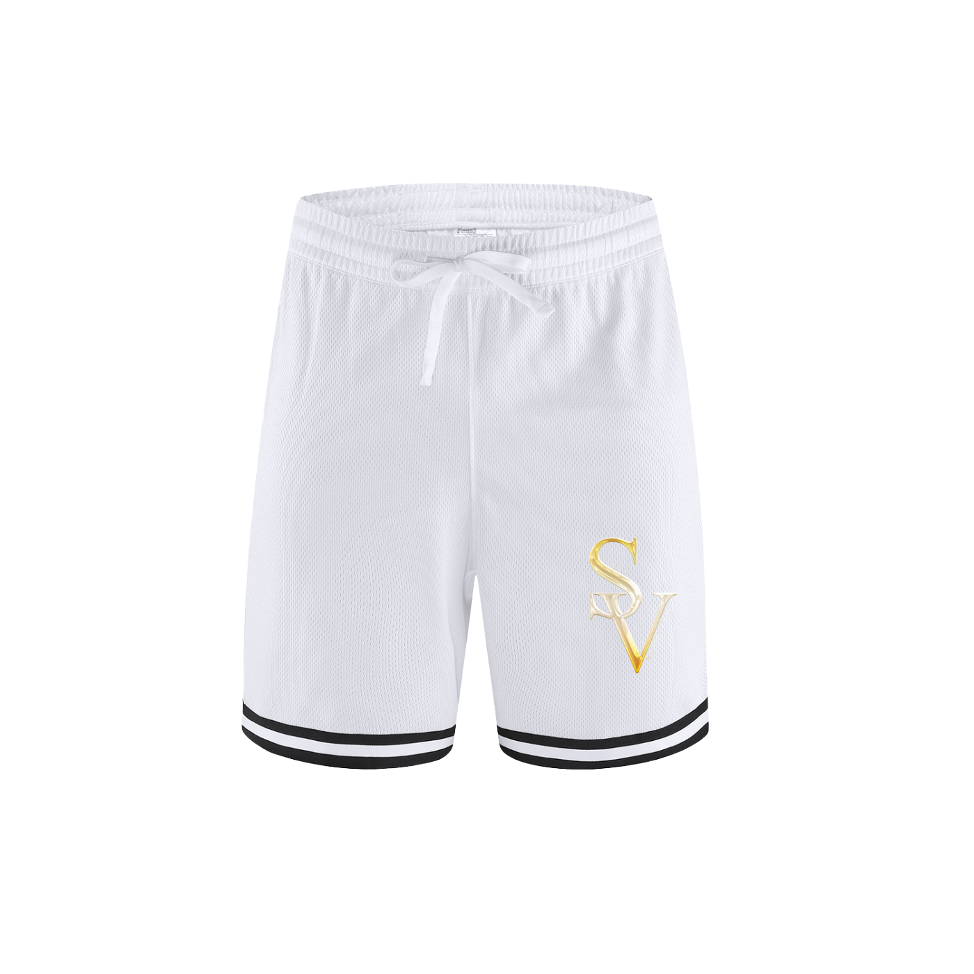 Classic Stripe Trim Basketball Shorts