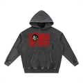 SelfValidated graphic "its ok to not be ok' Snow Wash Fleece Oversize Hoodie