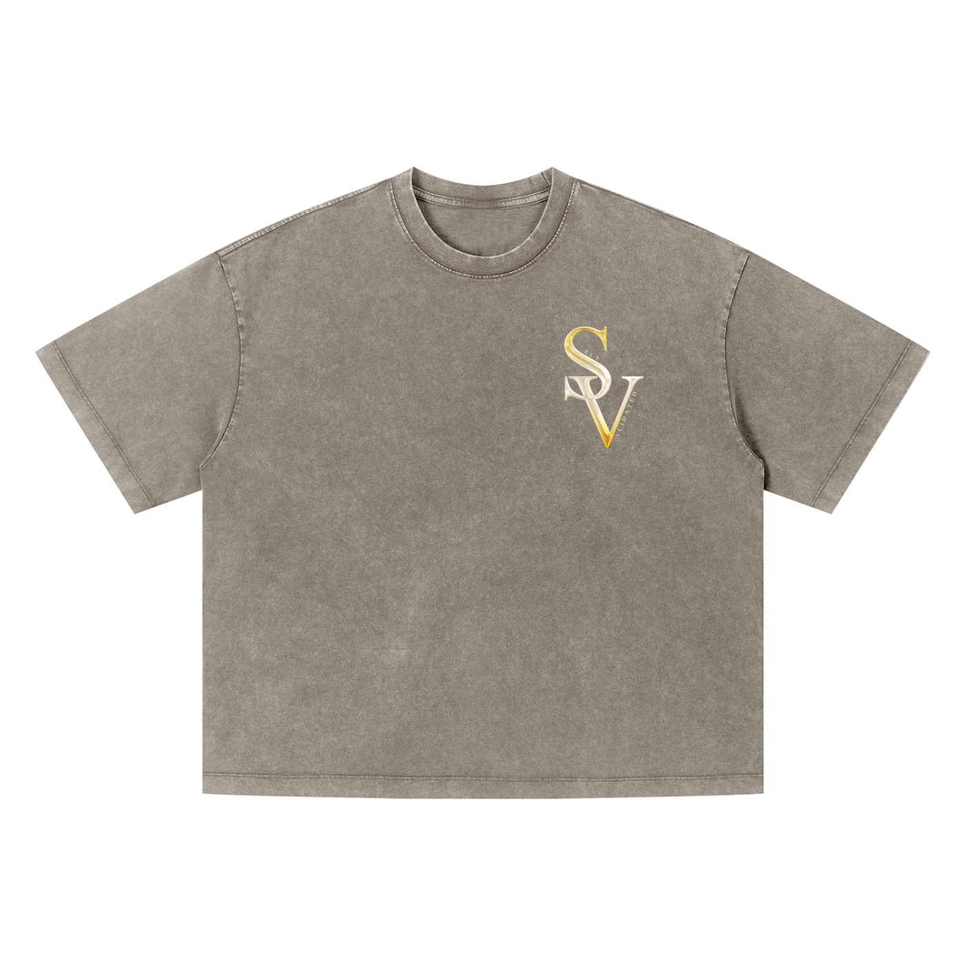 “SV” logo Unisex Vintage Wash Boxy T-Shirt