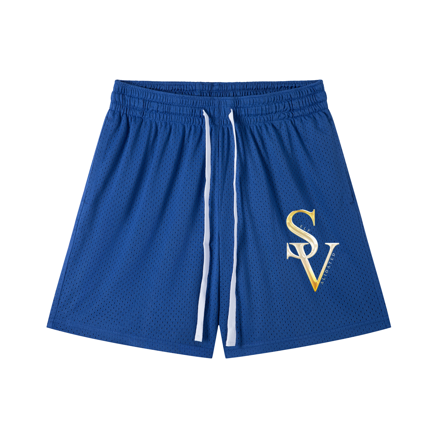 “SV” Mesh Drawstring hoop Shorts
