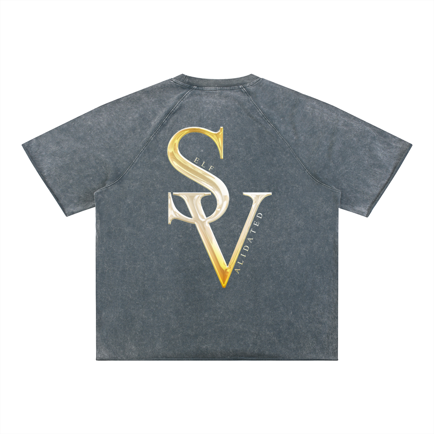 Unisex Mineral Wash Raw Edge T-Shirt