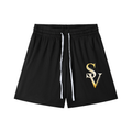 “SV” Mesh Drawstring hoop Shorts