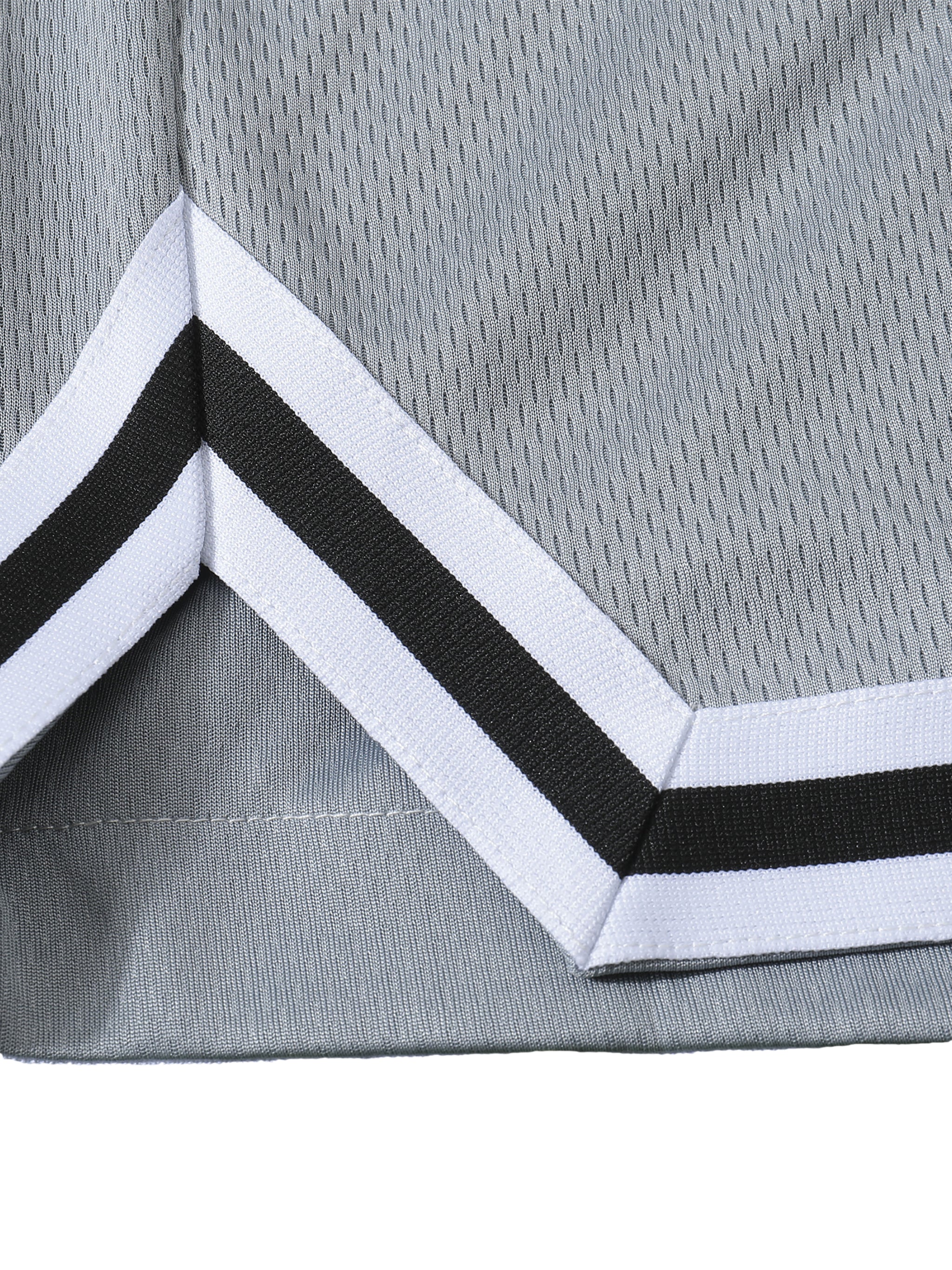 Classic Stripe Trim Basketball Shorts